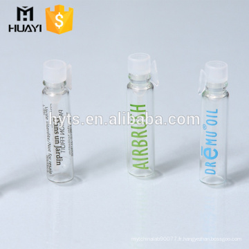 1ml 2ml parfum petit tube en verre bouteille